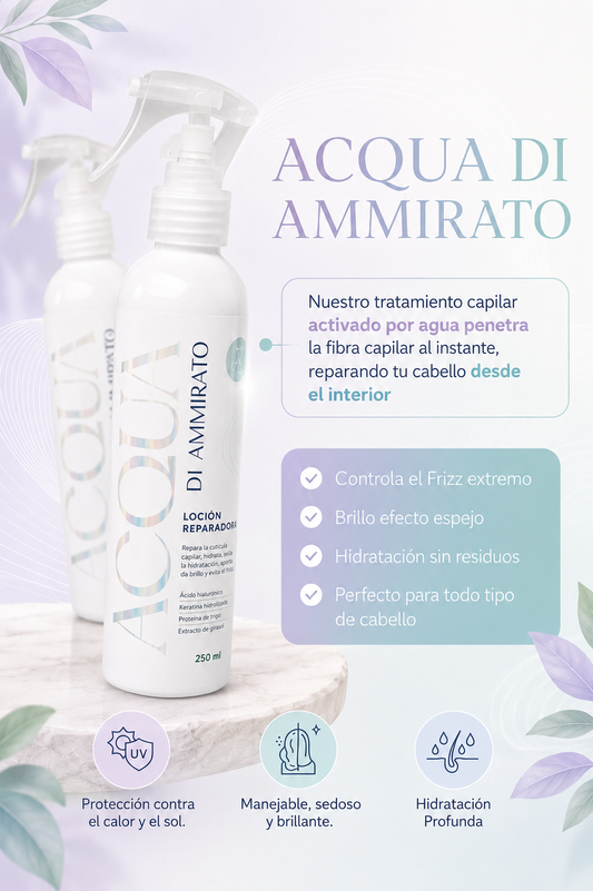 Acqua di Ammirato | Tratamiento Anti Frizz Profesional que Elimina el Frizz en 15 Segundos